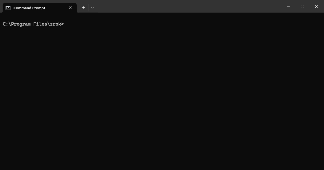 Empty Command Prompt